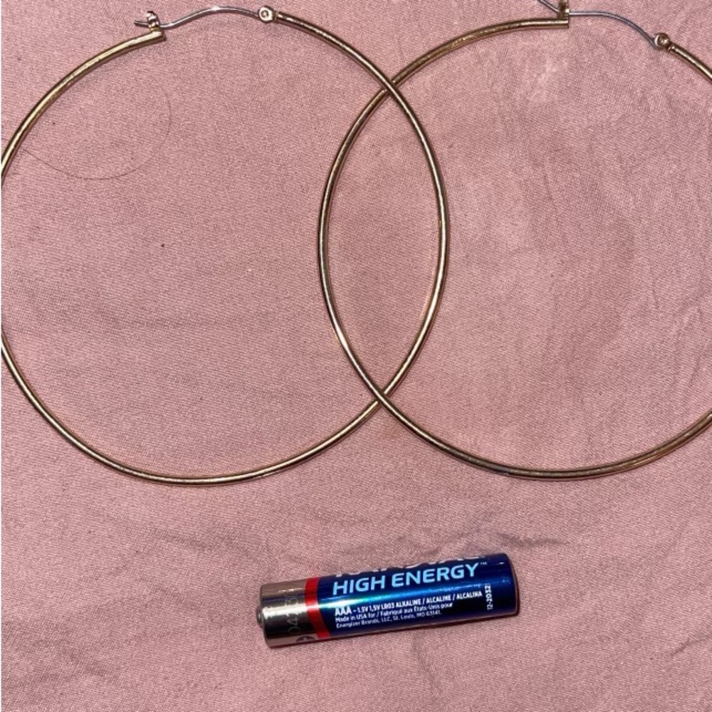 Gold hoop earrings
